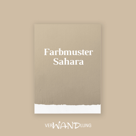 Farbmuster Sahara von VerWANDlung.  
