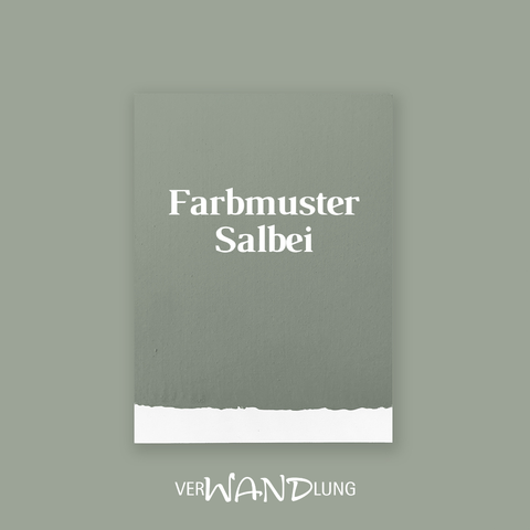 Farbmuster Salbei von VerWANDlung.  