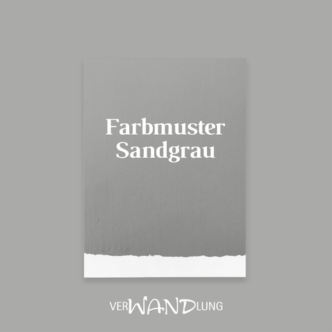 Farbmuster Sandgrau von VerWANDlung.