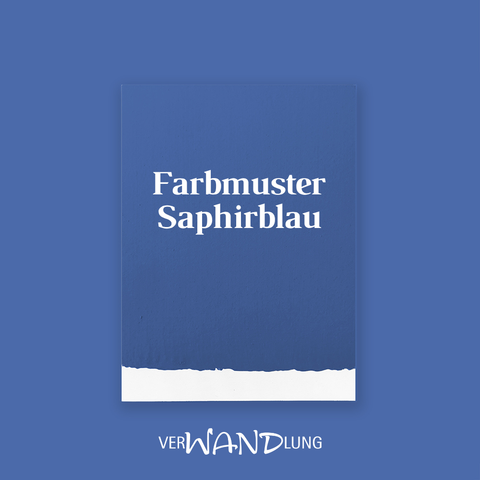 Farbmuster Saphirblau von VerWANDlung.