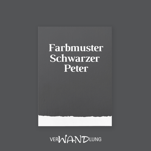 Farbmuster Schwarzer Peter von VerWANDlung.