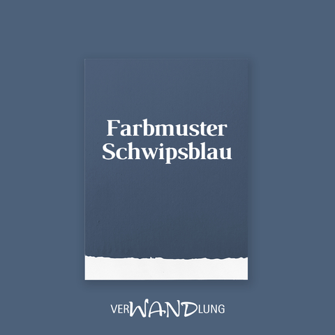 Farbmuster Schwipsblau von VerWANDlung.