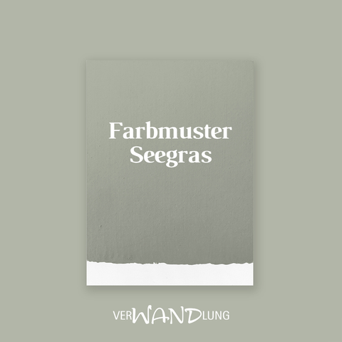 Farbmuster Seegras von VerWANDlung.  