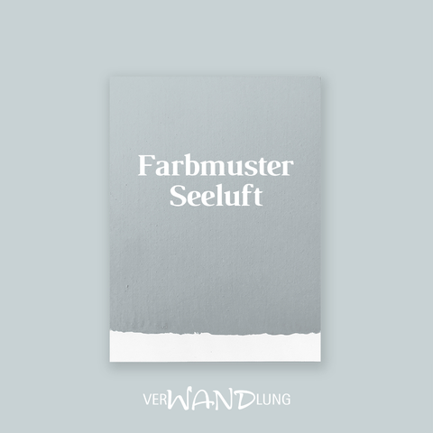 Farbmuster Seeluft von VerWANDlung.  
