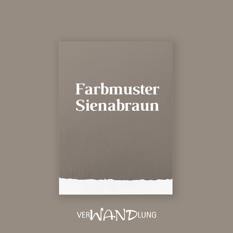 Farbmuster Sienabraun von VerWANDung.