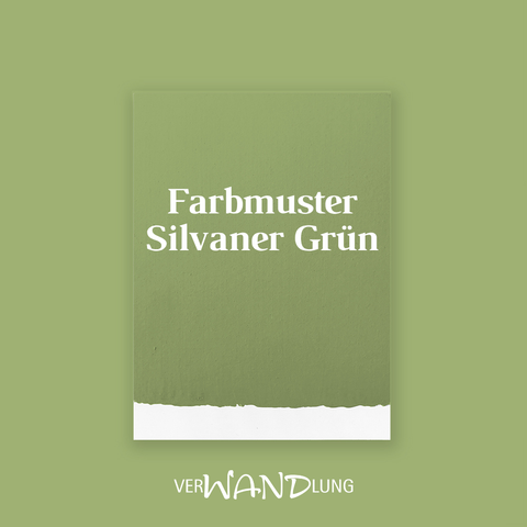 Farbmuster Silvaner Grün von VerWANDlung.  