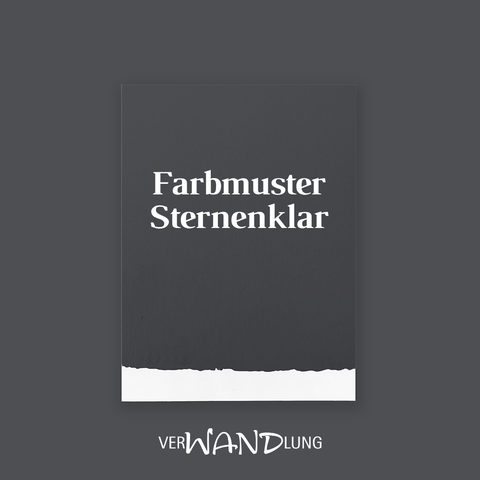 Farbmuster Sternenklar von VerWANDlung.  