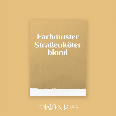 Farbmuster Straßenköterblond von VerWANDlung.