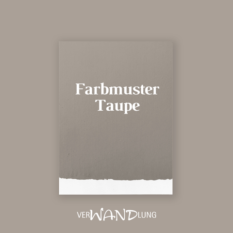 Farbmuster Taupe von VerWANDlung.