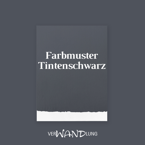 Farbmuster Tintenschwarz von VerWANDlung.