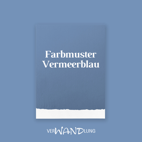 Farbmuster Vermeerblau von VerWANDlung.