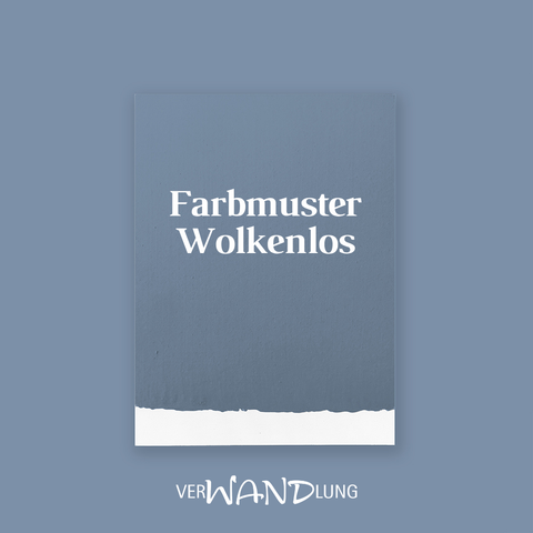 Farbmuster Wolkenlos von VerWANDlung.